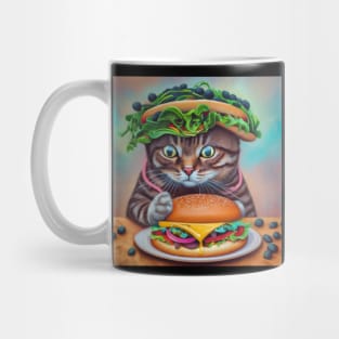 cheeseburger Jesus cat Mug